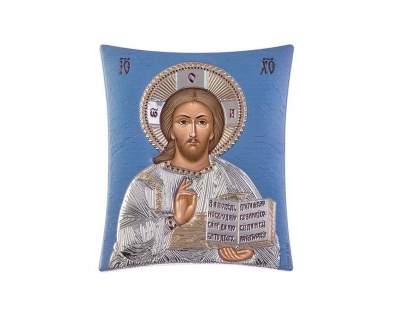 Икона Иисус SLEVORI 8*9 brown/blue