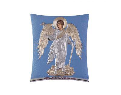 Икона Ангел Хранитель 8*9 brown/blue