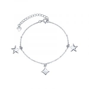 Браслет на цепи символ серебро JXB 26