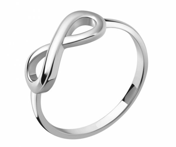 Кольцо БЕСКОНЕЧНОСТЬ серебро 9-29287К