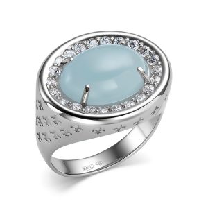 Серьги ОТРАЖЕНИЕ ДУШИ серебро с аквамарином и фианитом К-5195рк42500